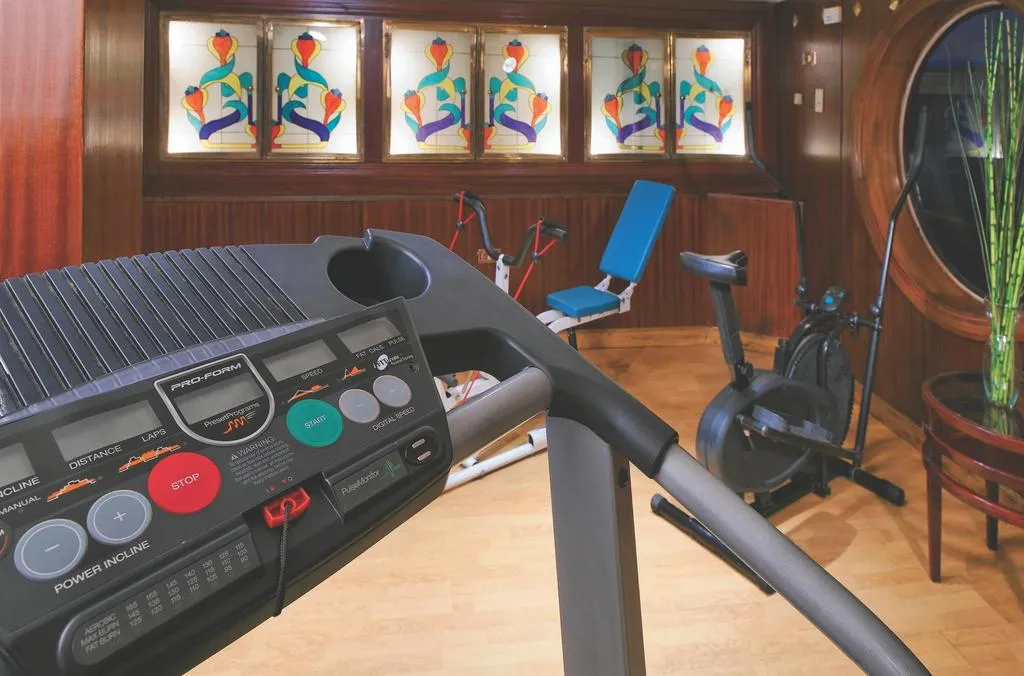 Gym aboard the Radamis II Nile Cruise Nile cruise